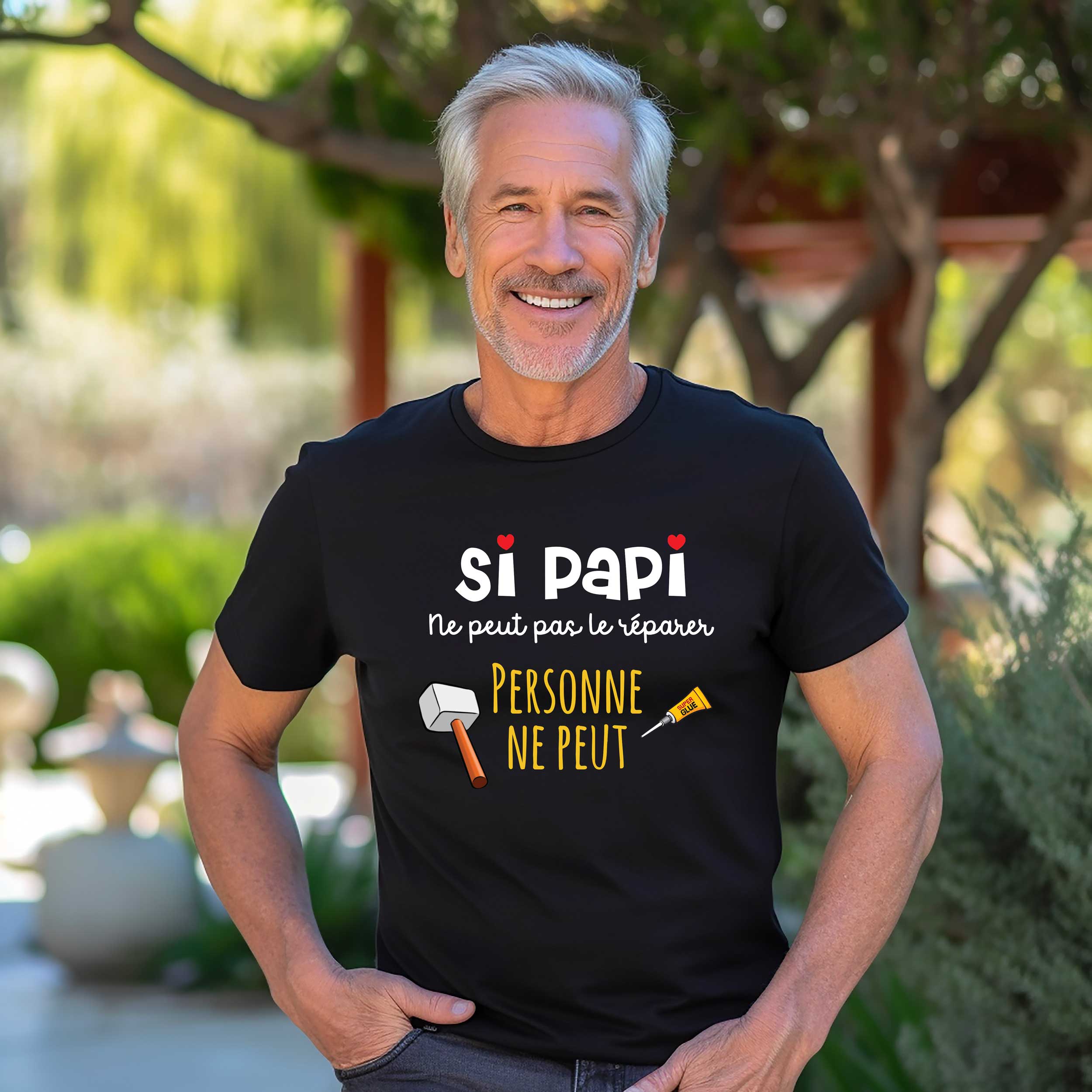 Tee-shirt papy idée cadeau grand-père