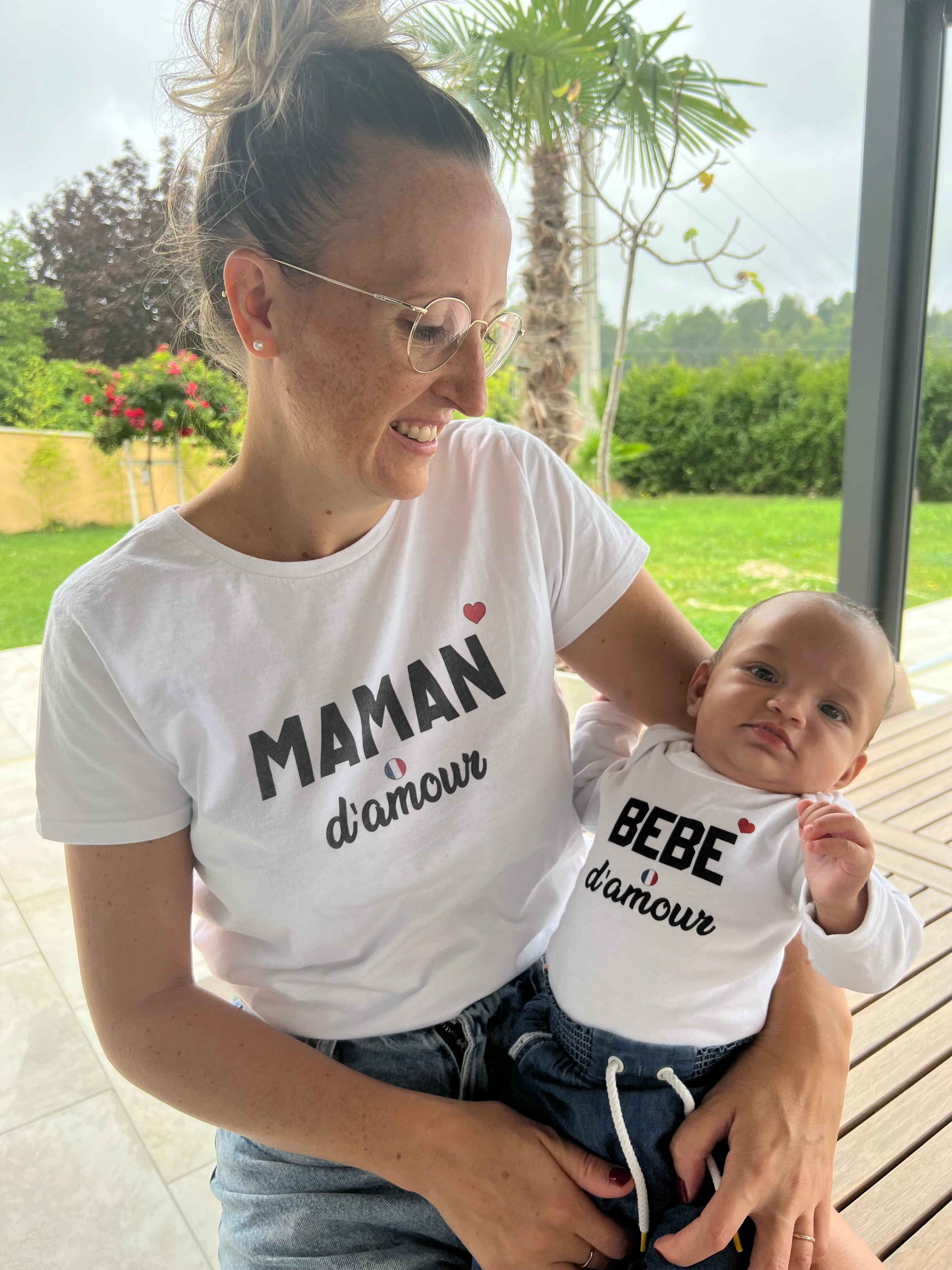 Tee shirt papa d amour maman d amour