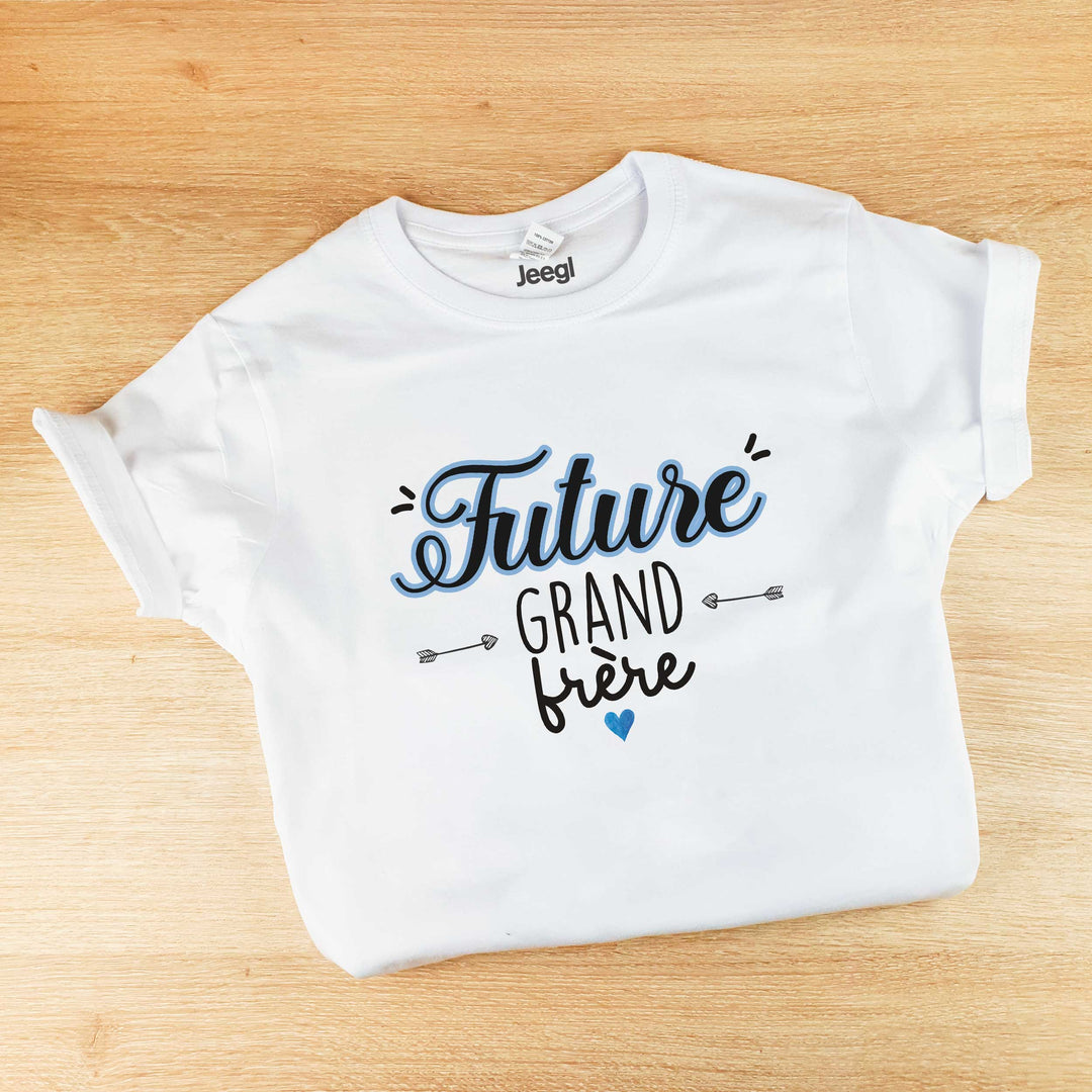 T-shirt personnalisé "Future Grand Frère" ou "Future Grande soeur"