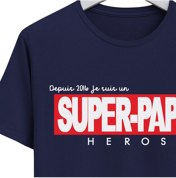 tshirt super papy heroes